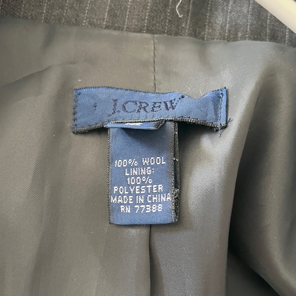 J. Crew Classic Blazer in Gray Striped NWOT Size 12 - Picture 10 of 10